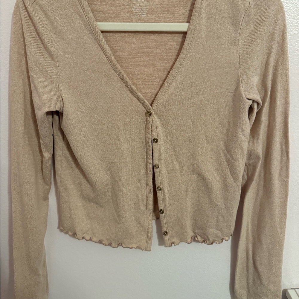 American Eagle Outfitters Soft & Sexy Plush Tan Top